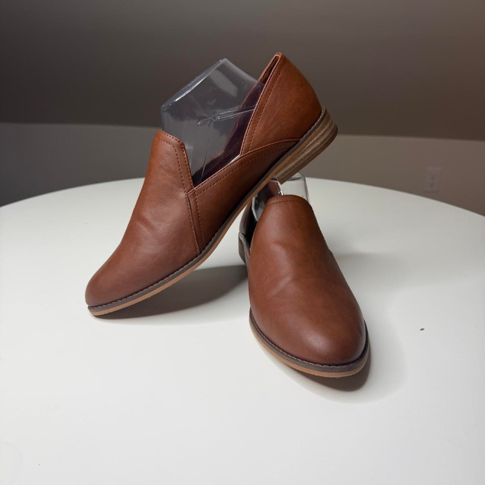 Lucky Brand Brown Leather D'Orsay Loafers Women's 11M Casual Comfort - Picture 6 of 8